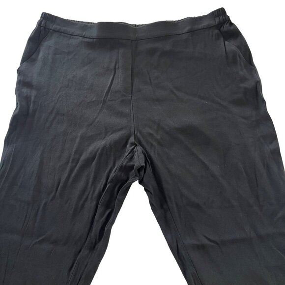 Halogen Dress Pants Womens 20 Black Straight Taylor Fit Mid Rise Pockets - Picture 4 of 8